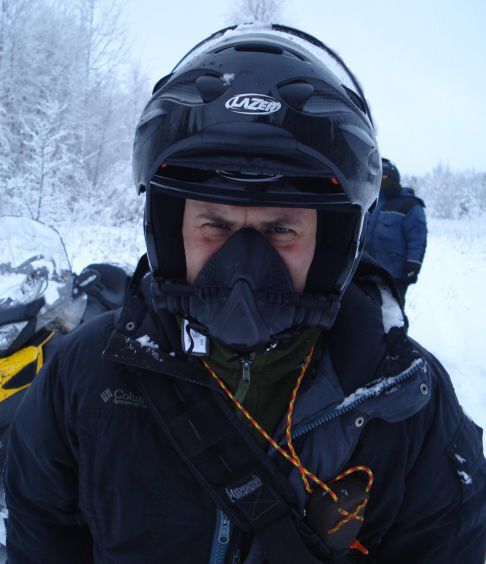 шлем с подогревом, для снегоходчиков